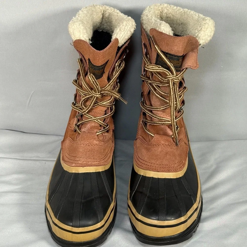 COLEMAN Excursion Series Boots Men‎ 7M Kalmar Winter Brown Leather Lace Up Warm